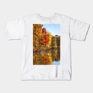 Autumn Glow in Moraine State Park of Pennsylvania Kids T-Shirt